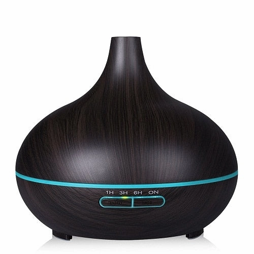 Hot Clearance Now Flash Sale Alert Now 300Ml Air Humidifier Essential Oil Diffuser Wood Grain Aromatherapy Diffusers Aroma Purifier Mistmaker Led Light For Home