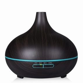 Hot Clearance Now Flash Sale Alert Now 300Ml Air Humidifier Essential Oil Diffuser Wood Grain Aromatherapy Diffusers Aroma Purifier Mistmaker Led Light For Home