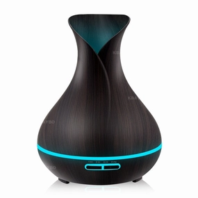400Ml Aroma Essential Oil Diffuser Ultrasonic Air Humidifier With Wood Grain Electric Led Lights Aroma Diffuser For Home Special Savings Today