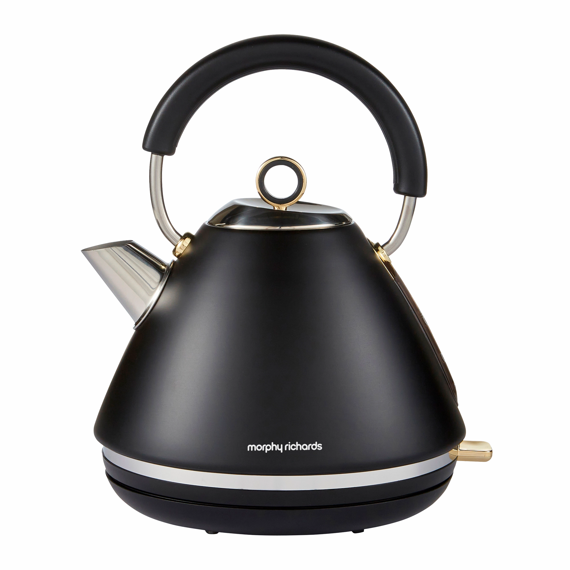Daily Clearance Deal Accents Gold Pyramid Kettle Black