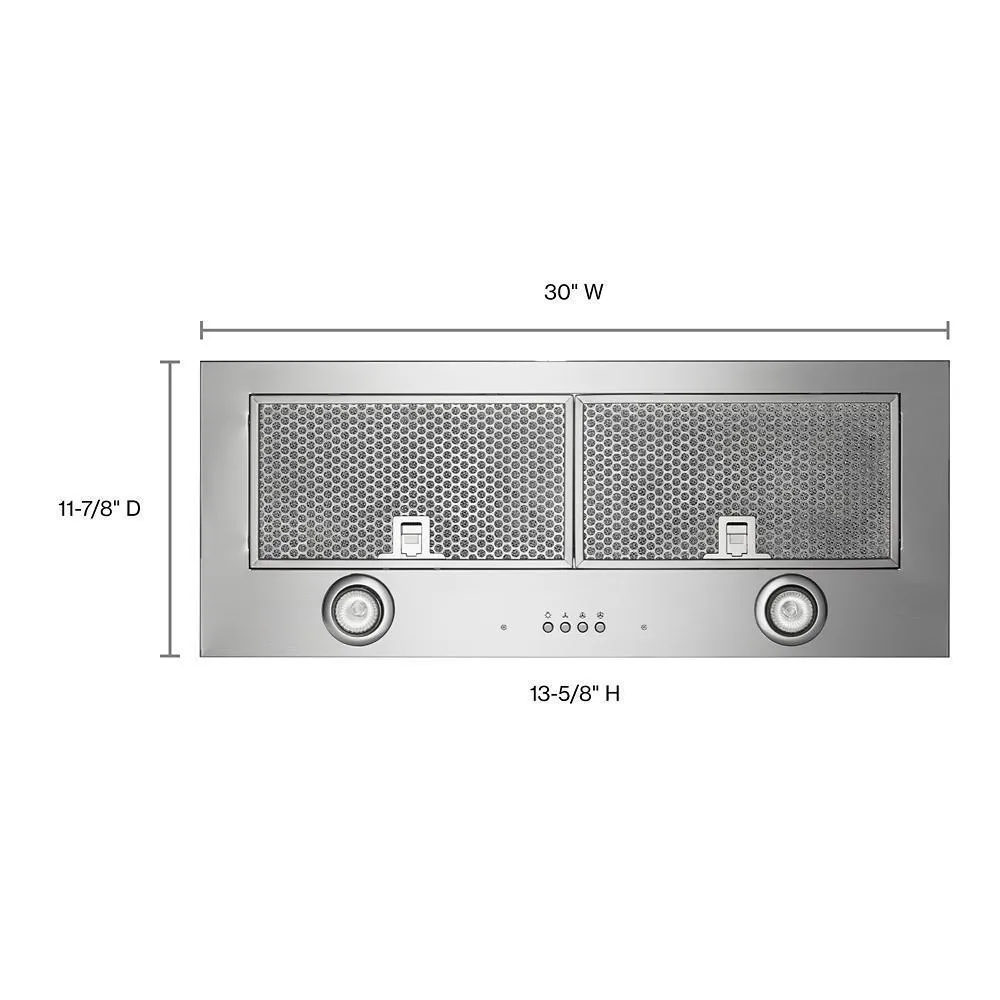 Amana UVL5430JSS 30" 400 Cfm Motor Class Custom Hood Liner