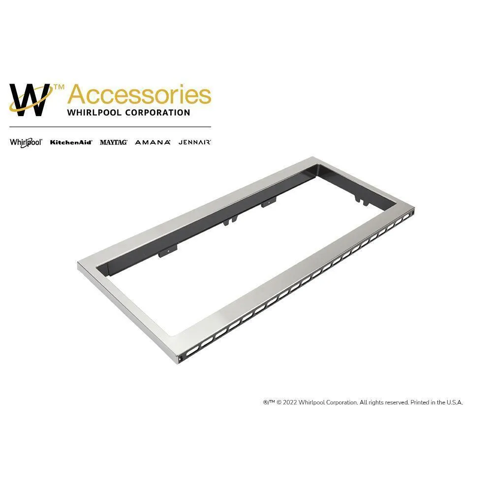 Amana W11451308 Built-In Low Profile Microwave Slim Trim Kit, Stainless Steel