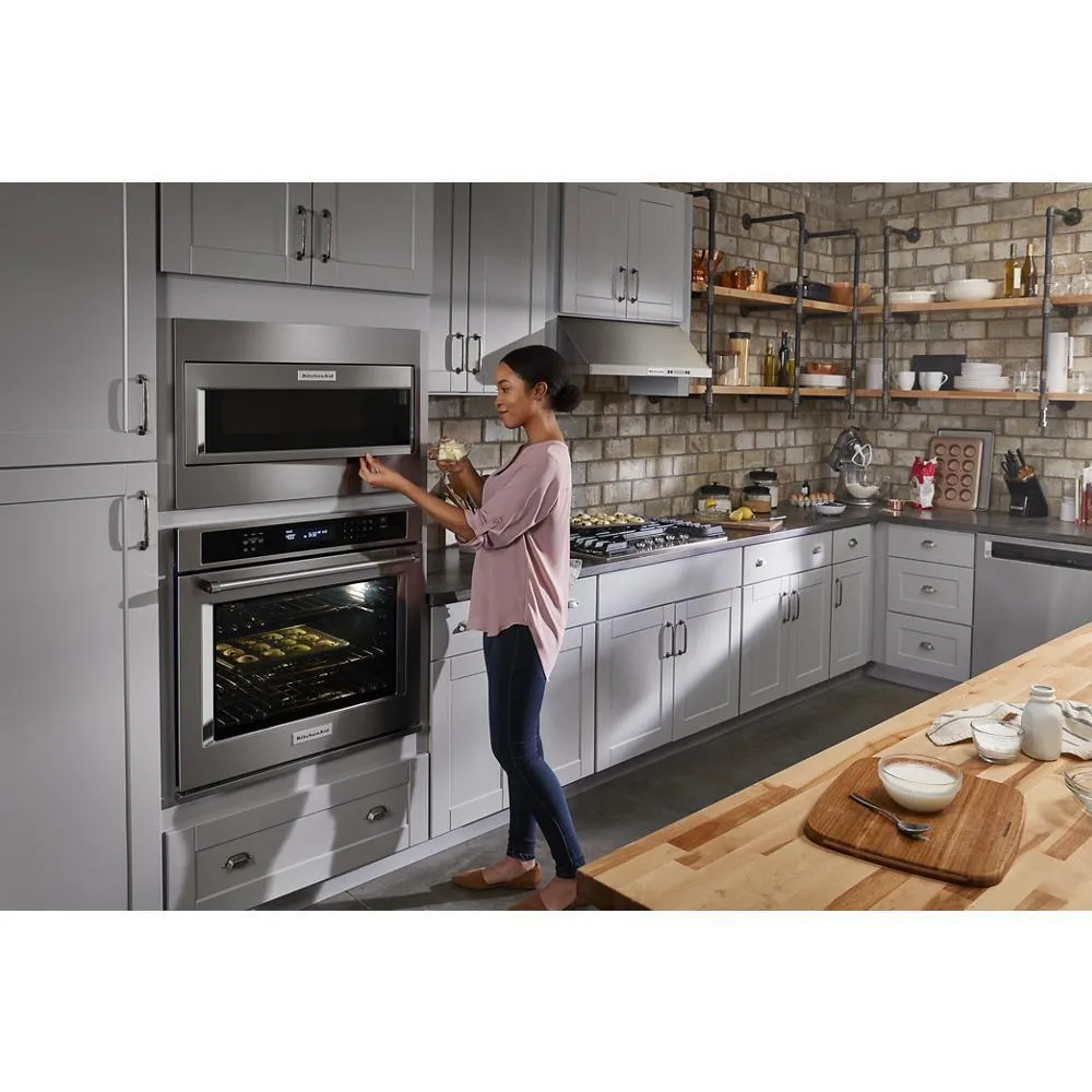 Amana W11451313 Built-In Low Profile Microwave Standard Trim Kit With Pocket Handle, Stainless Steel