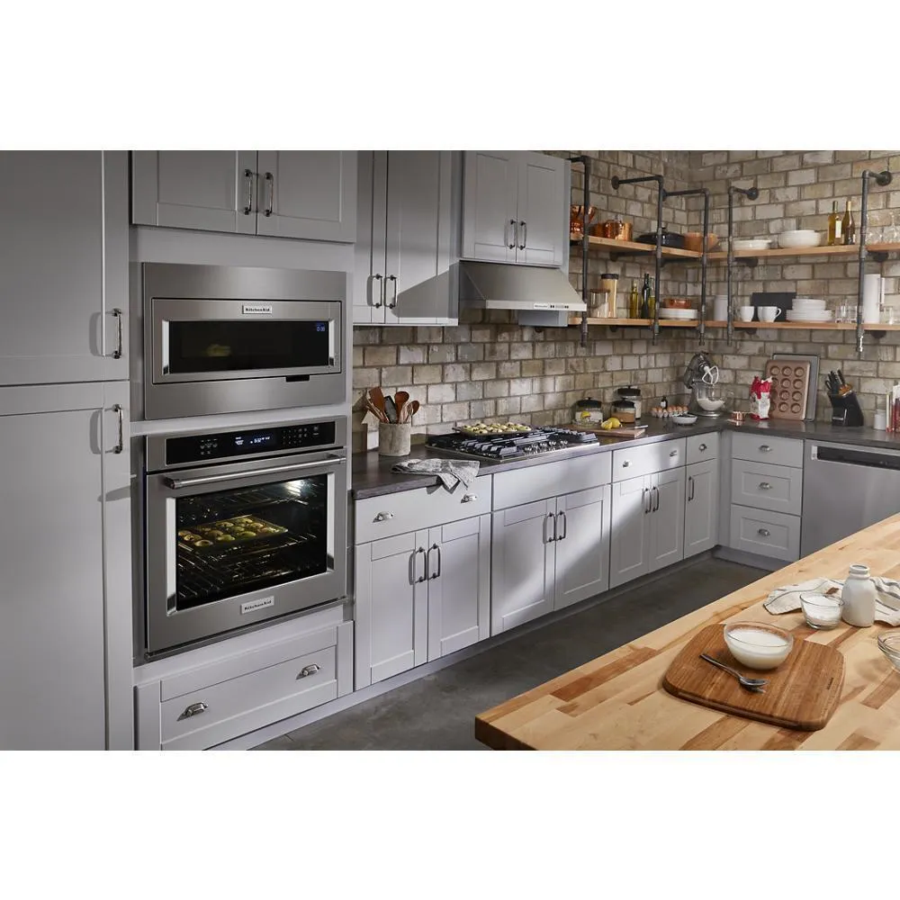 Amana W11451313 Built-In Low Profile Microwave Standard Trim Kit With Pocket Handle, Stainless Steel