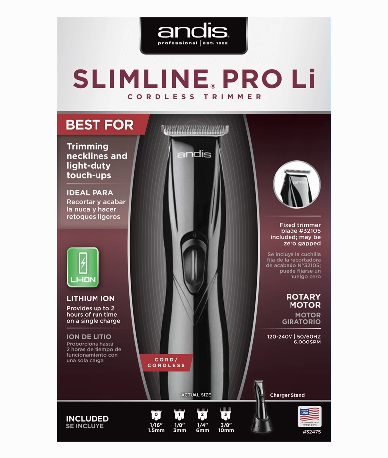 Best Deal Today Andis Slimline Pro Li Trimmer (D-8) Black