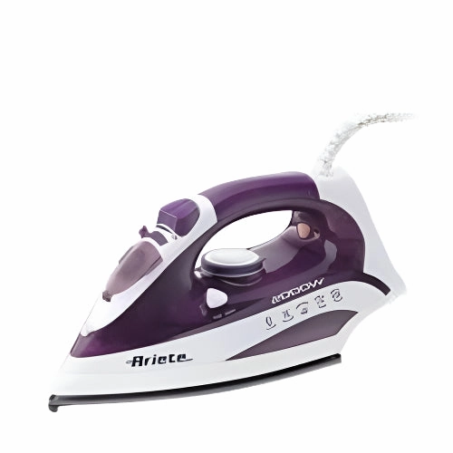 Ariete Steam Iron Ceramic Soleplate Auto-Clean Function, 2000Watts, Purple Shop Hot Deals
