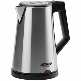 Arshia Cordless Electric Kettle, 1.5Lit, 2150Watts, Silver Deal Frenzy Today Hot Clearance Now