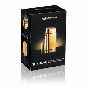 Save Today Only Babyliss Pro Titanium Heavy Duty Foil Shaver Gold