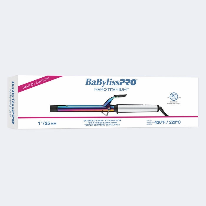 Todays Best Deal Babylisspro - Nano Titanium Limited Edition Iridescent Extended Barrel Curling Iron