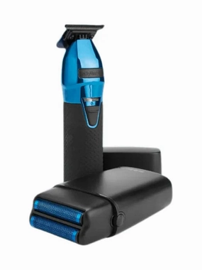 Babylisspro Bluefx  Skeleton Metal Trimmer   Double Foil Shaver Black And Blue Limited Edition Perfect Gift Offer