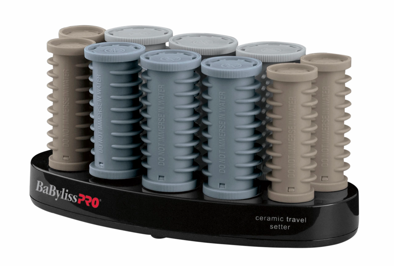 Limited Time Hot Deal Babylisspro Ceramic Travel Setter Roller Set - 10Pc
