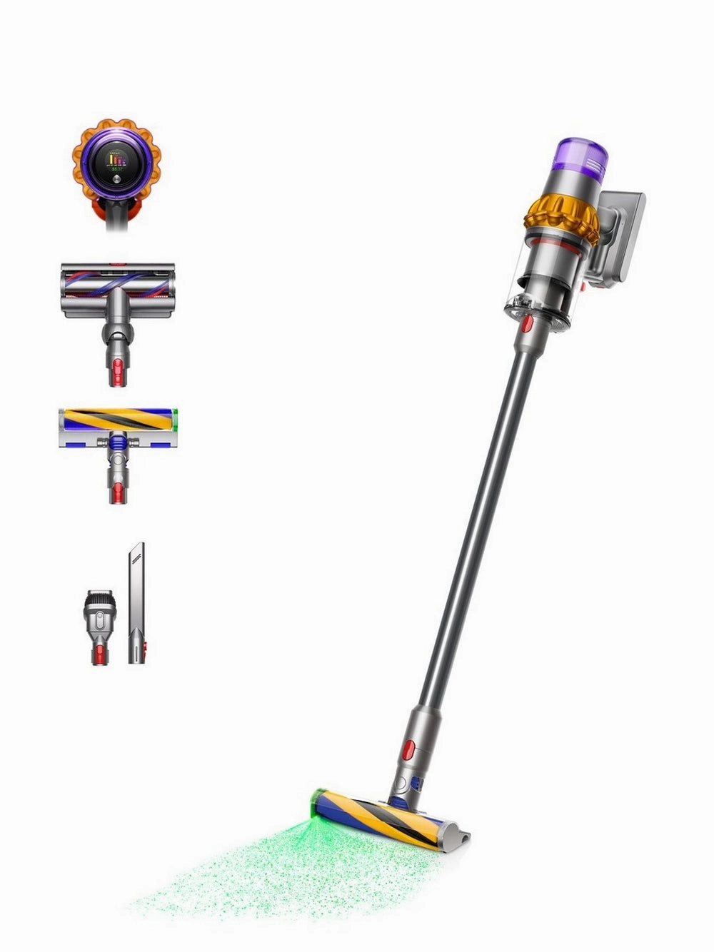 Dyson V15 Detect Absolute Cordless Stick Vacuum Cleaner Up To 60 Minutes Run Time Yellow 2024 Clearance Hot Item Clearance