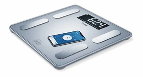 Flash Offer Today Hot Offer Frenzy Beurer Diagnostic Bathroom Scale, Weighs Body Fat Water Muscle Percentage, Silver