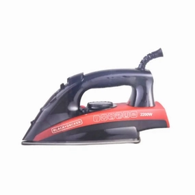 Black & Decker Steam Iron With Nonstick Soleplate, 2200Watts, Black & Red Today Only Hot Pick Shop Smart Save