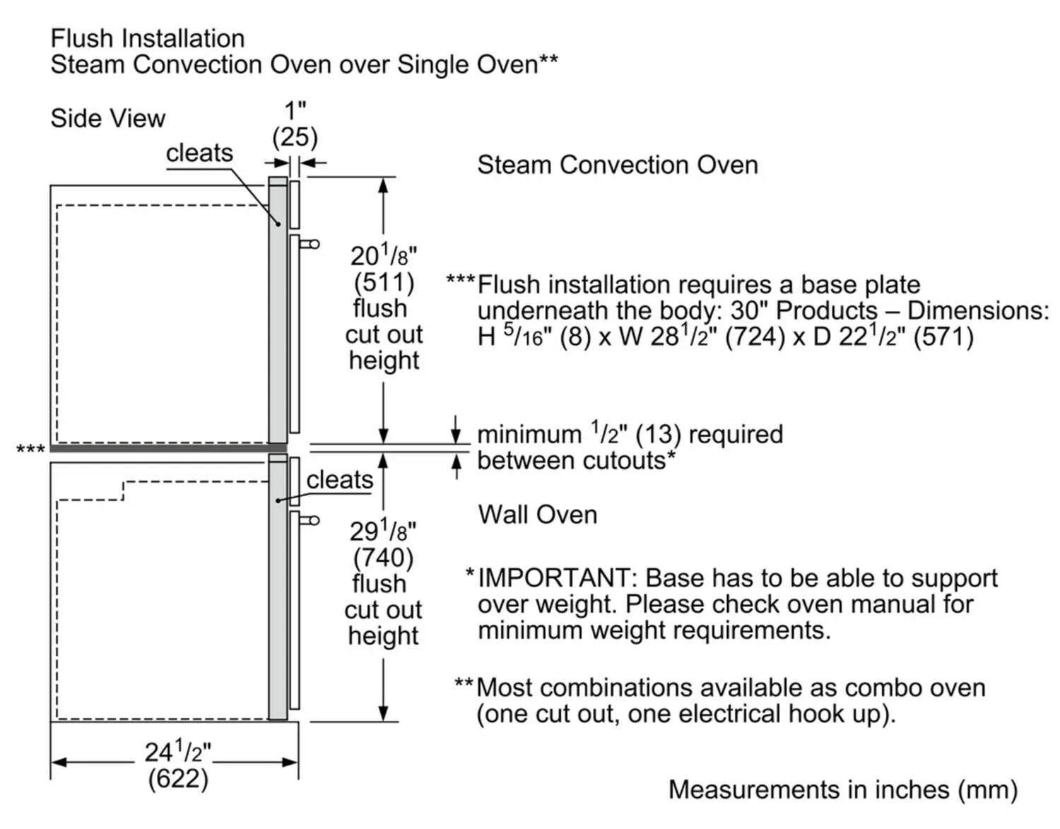 Bosch HSLP451UC Benchmark Series, 30", Steam Convection Oven