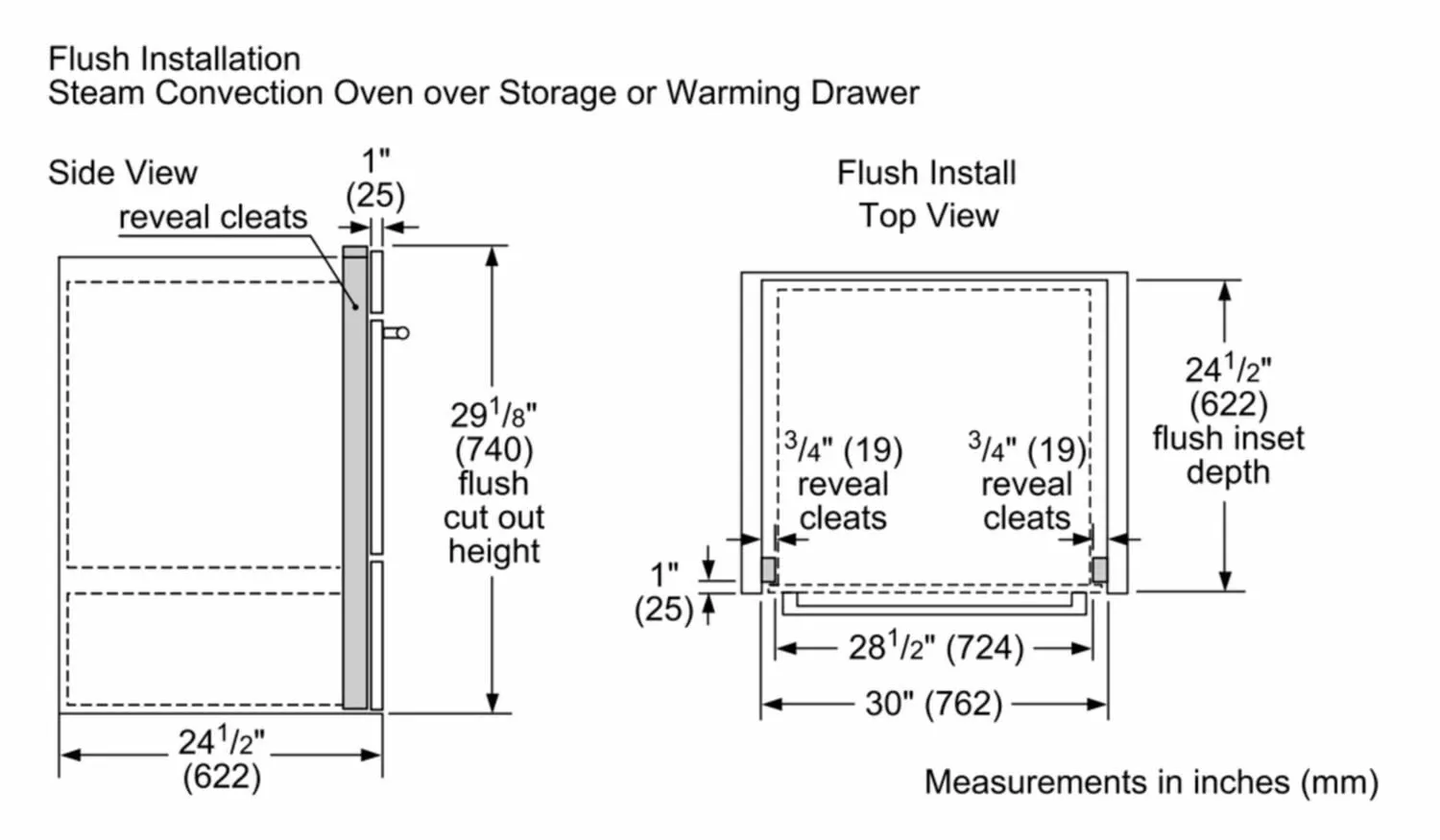 Bosch HSLP451UC Benchmark Series, 30", Steam Convection Oven