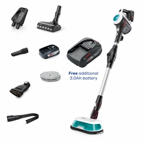 Bosch Bcs71Hyggbkit Cordless 2 In 1 Vacuum And Mop Unlimited 7 Aqua White Plus Additional Battery Shop Grab Offer Online Exclusive Offer