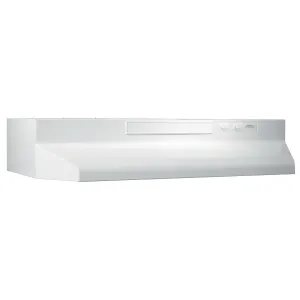 Broan 433011 Broan? 30-Inch Convertible Under-Cabinet Range Hood, White