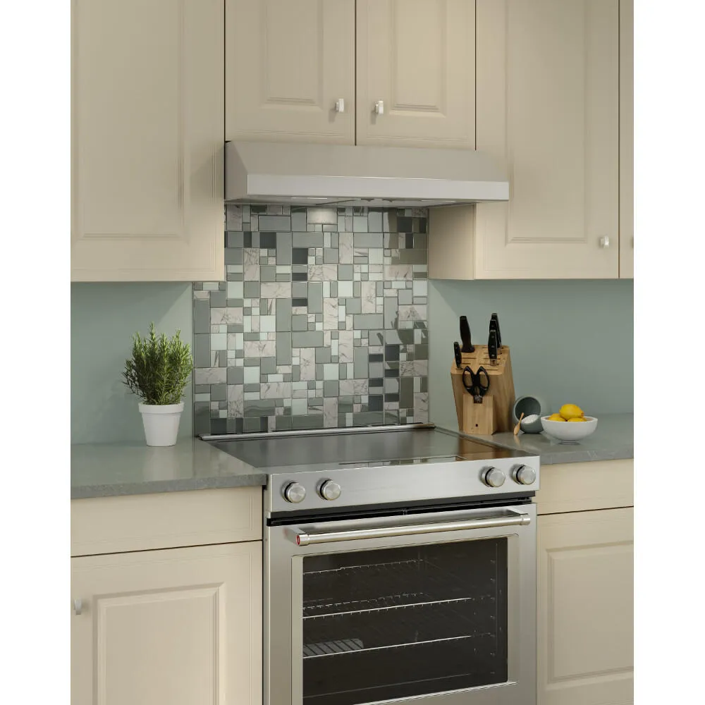 Broan BCSEK124SS Broan 24-Inch 300 Max Blower Cfm 1.5 Sones Stainless Steel Range Hood Energy Star? Certified