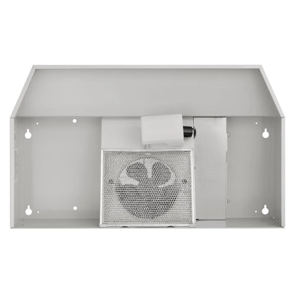 Broan F402411 Broan? 24-Inch Convertible Under-Cabinet Range Hood, 230 Max Blower Cfm, White-On-White