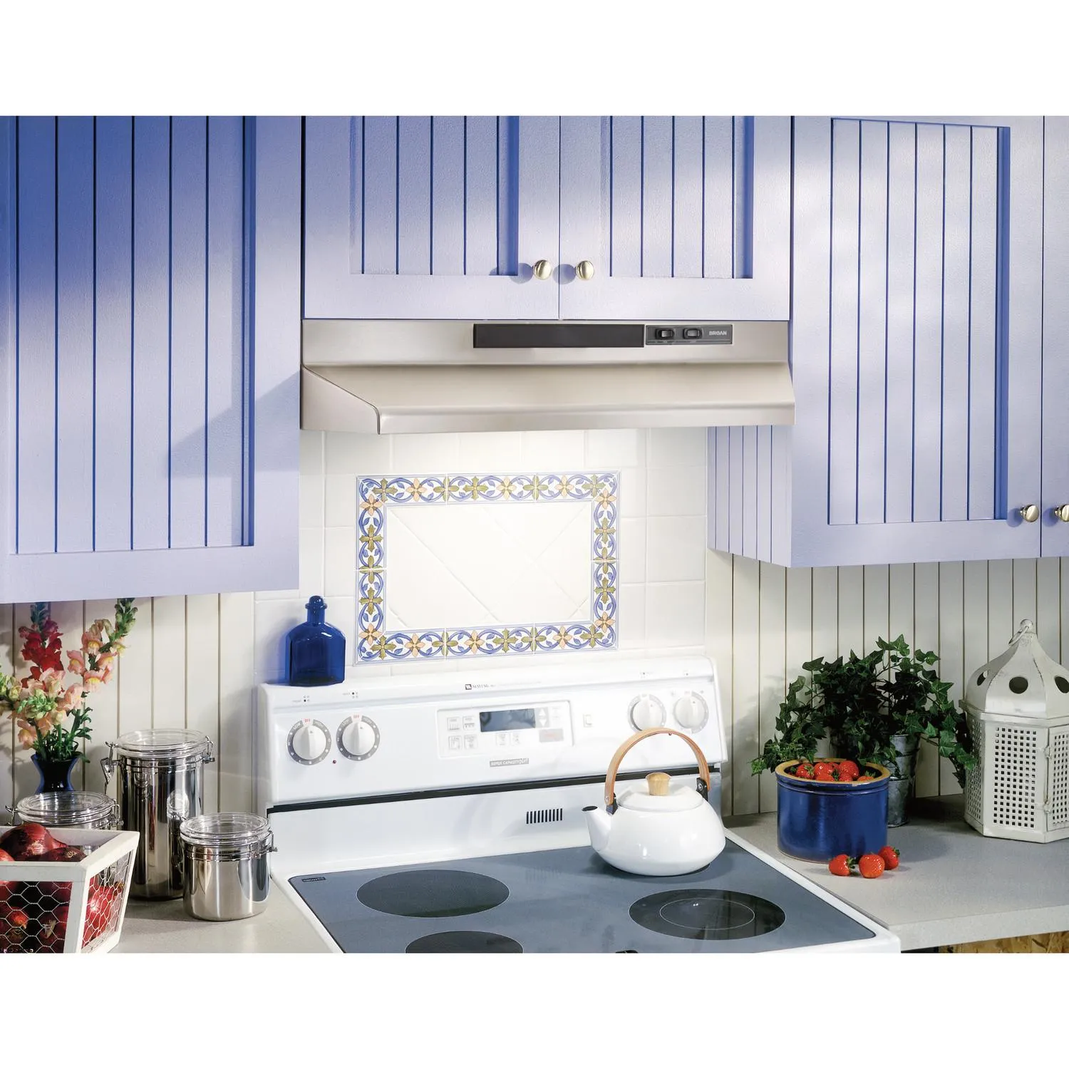 Broan F403604 Broan? 36-Inch Convertible Under-Cabinet Range Hood, 230 Max Blower Cfm, Stainless Steel