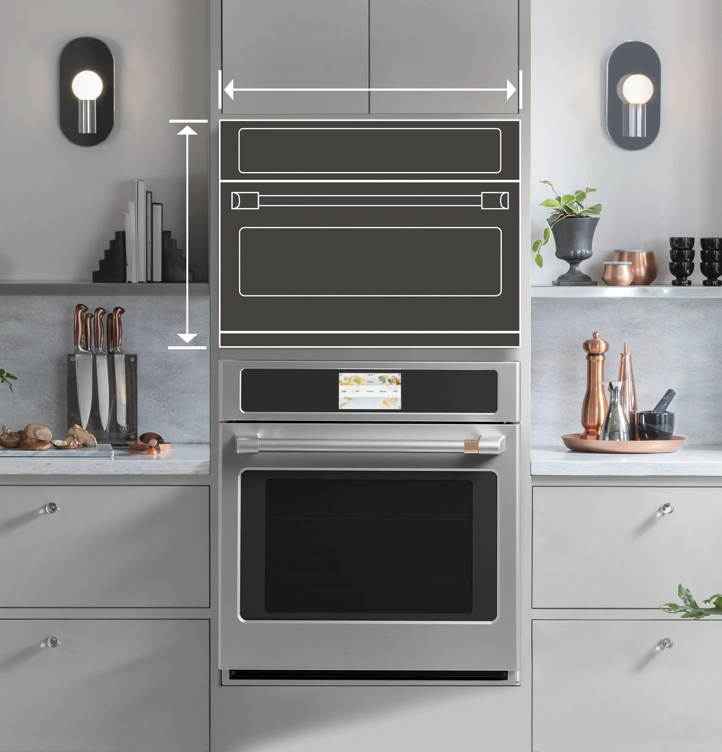Cafe CSB912P2VS1 Caf&#8482; 27" Smart Five In One Oven With 120V Advantium Technology
