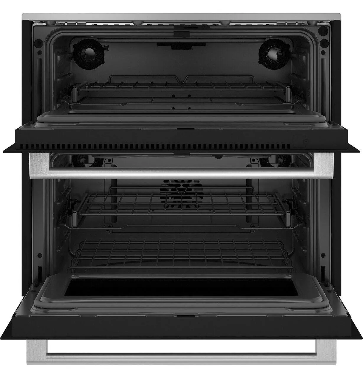 Cafe CTS92DM2NS5 Caf&#8482; 30" Smart Built-In Twin Flex Single Wall Oven In Platinum Glass