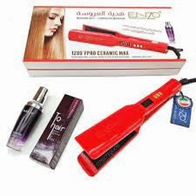 Enzo Hair Straightener Ceramic, Red Grab It Fast Today Only Steal