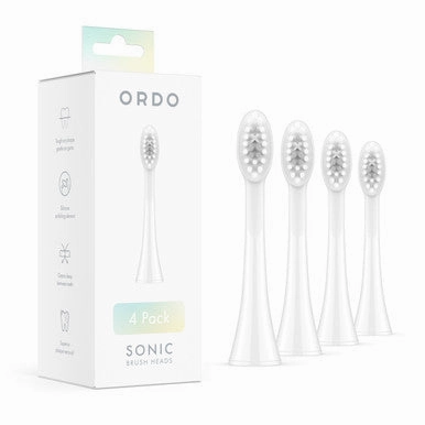Best Seller Deal Surprise Offer Now Ordo Sonic Electric Brush Heads White Silver 4 Pack