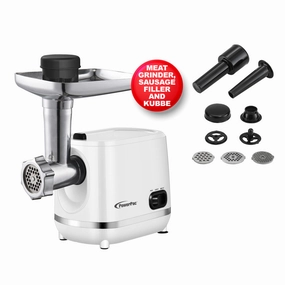 Trending Now Offer Meat Chopper, 3 In 1 Meat Mincer, 3 Stainless Steel Grinding Plates, Kubbe & Sausage Filling Tubes (Ppcp3307)