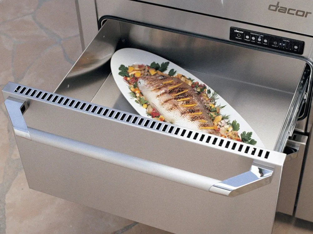 Dacor OWD24 24" Indoor/Outdoor Warming Drawer, Silver Stainless Steel