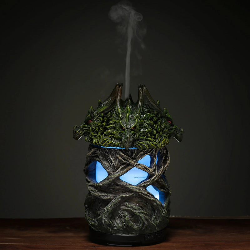 Limited Offer Alert Dark Legends Ultrasonic Misting Colour Changing Aroma Diffuser Usb - Fire Earth Dragon