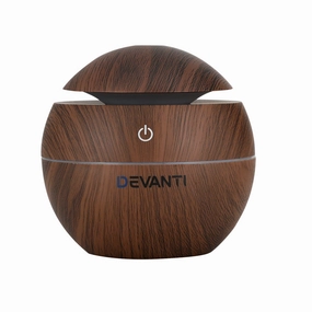 Devanti Aroma Diffuser Aromatherapy Dark Wood 130Ml Dont Miss Big Savings