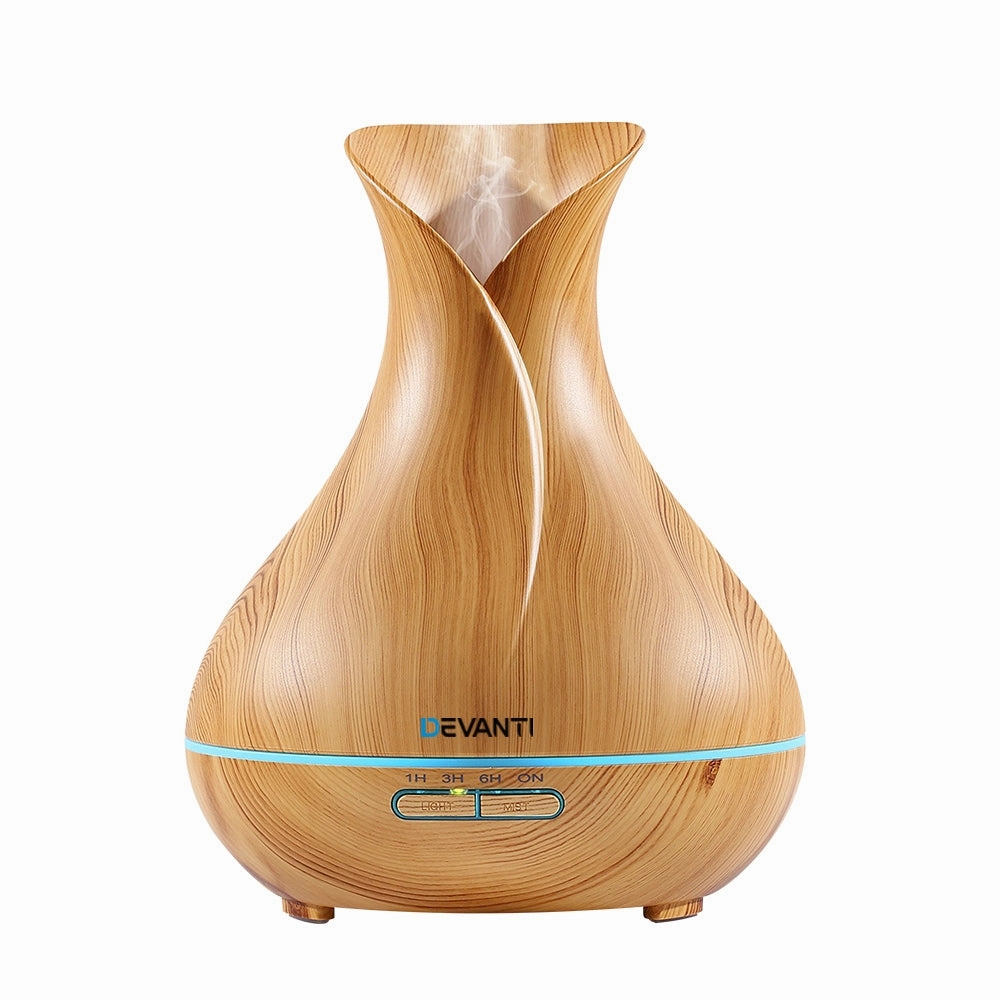 Special Price Offer Today Only Discount Devanti Aroma Diffuser Aromatherapy Light Wood 400Ml