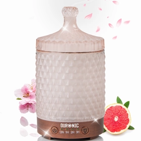 Duronic Aromatherapy Diffuser Ad32 100Ml Electric Aroma Diffuser Compact Essential Oil Diffuser For Home Office Bedroom Spa With 7 Led Lights Oil Scented Humidifier For Relaxation Sleep Best Deal Today