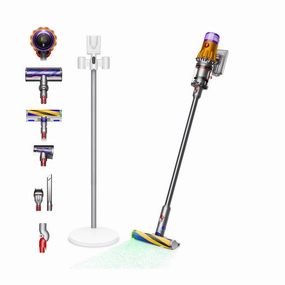 Limited Offer Alert Sweet Deal Today Dyson V12 Detect Slim Absolute Cordless Stick Vacuum Cleaner With Floor Dok Yellow Nickel V12-2023Dokkit