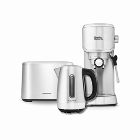 Equip Kettle And Toaster Set & Traditional Espresso Coffee Machine - Stainless Steel Big Sale Today