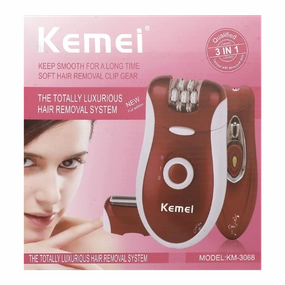 Kemei Soft Hair Removal Trimmer Shaver And Epilator For 3In1 Km-3068 Special Steal Event Online Exclusive Offer