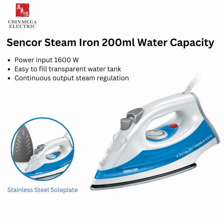 Limited Stock Alert Sencor 1600W Steam Iron | Ssi 2027Bl