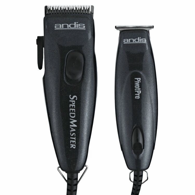 Exclusive Online Deal GiftWorthy Sale Andis Pivot Motor Combo Adjustable Blade Clipper And Trimmer Set (Black)