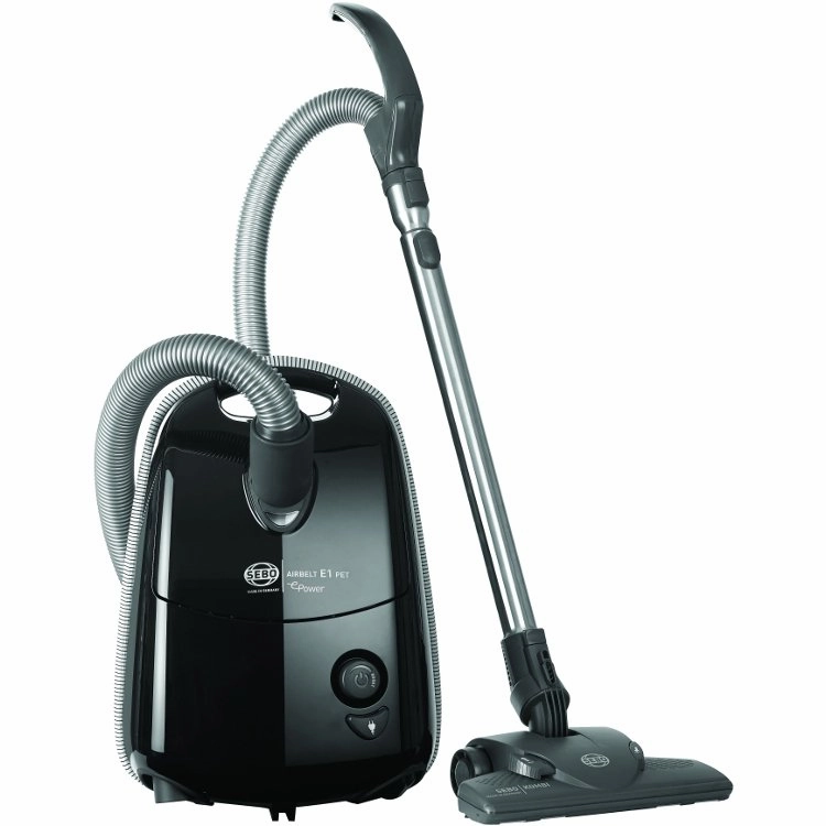 Limited Time Discount Sebo 92620Gb Airbelt E1 Pet Epower Cylinder Cleaner In Onyx Black - Free 5 Year Guarantee