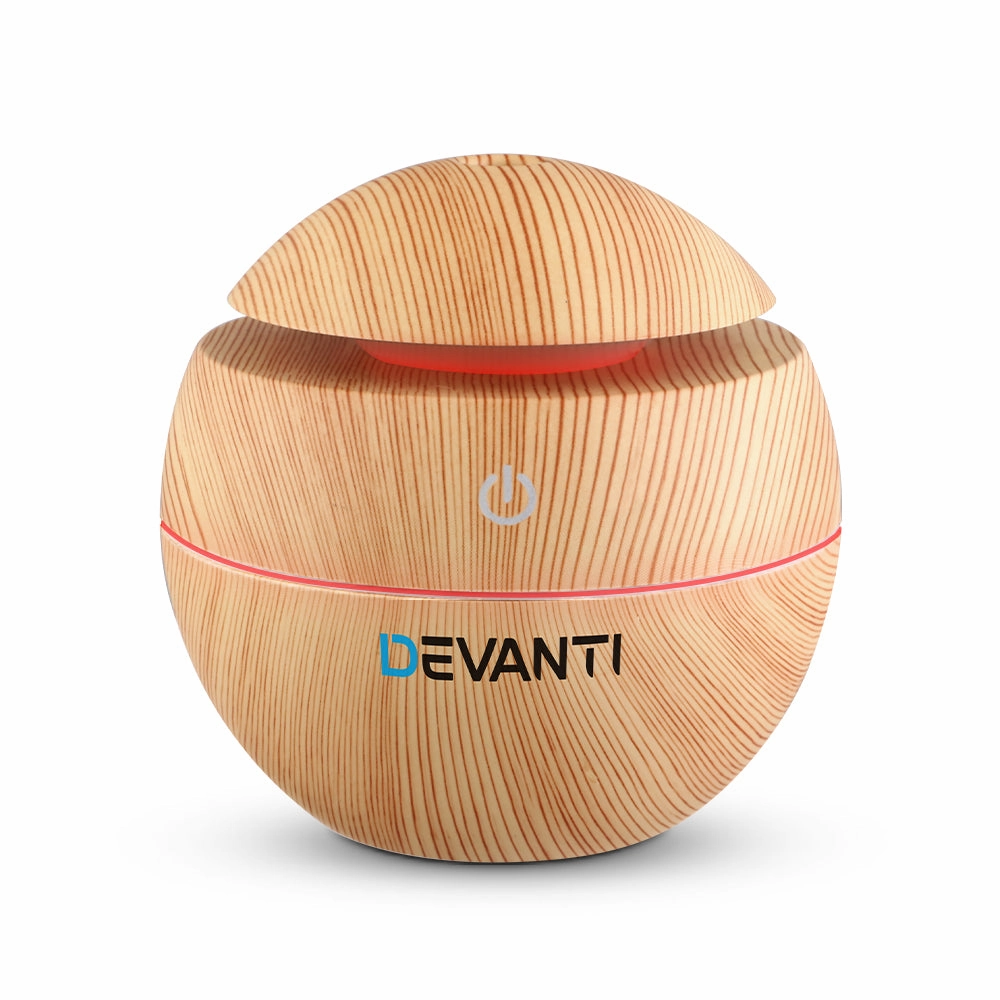 Devanti Aroma Diffuser Aromatherapy Light Wood 130Ml Limited Time Hot Deal