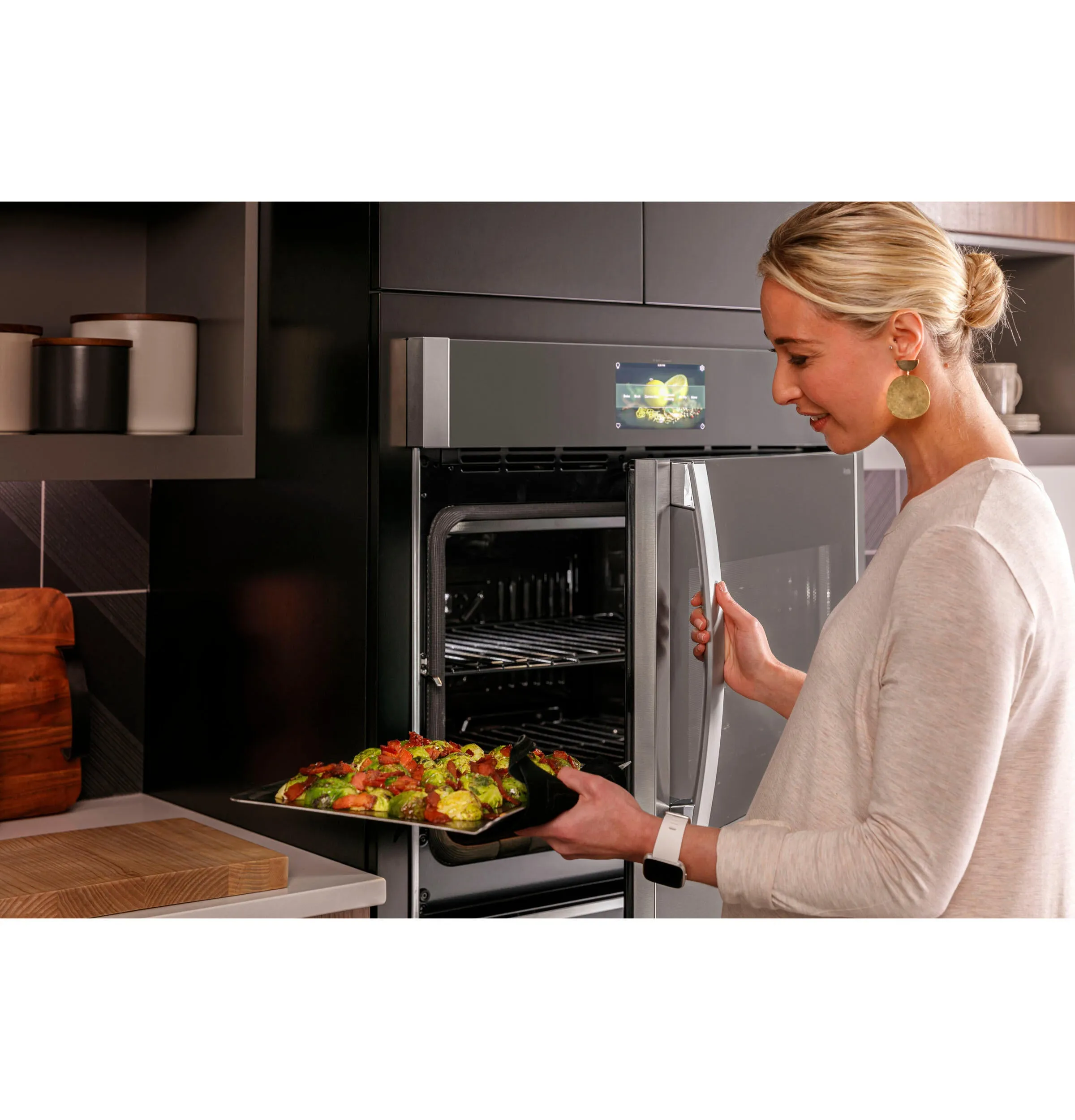 Ge Appliances PTS700RSNSS Ge Profile&#8482; 30" Smart Built-In Convection Single Wall Oven With Right-Hand Side-Swing Doors