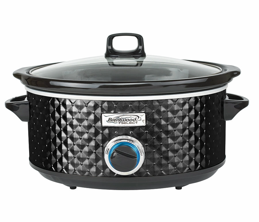 Hot Price Drop Limited Time Sale Brentwood Select Sc-157Bk 7 Quart Slow Cooker, Black 110V -Store Pickup Only