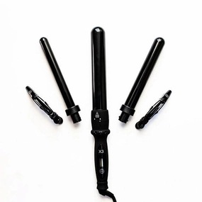 Hot Sale Frenzy H2D Black X3 Professional Curling Wand