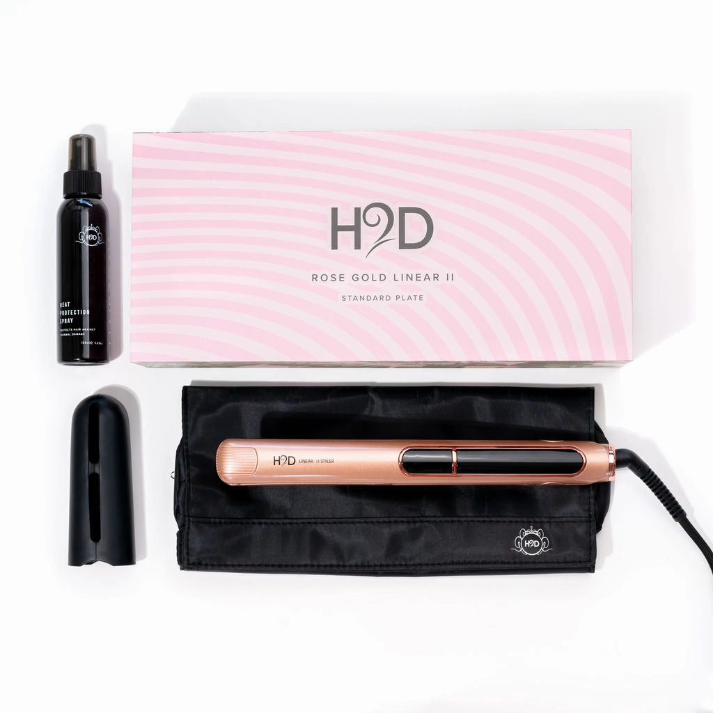 Trending Now Discount Exclusive Hot Pick H2D Linear Ii Rose Gold Professional Hair Straightener