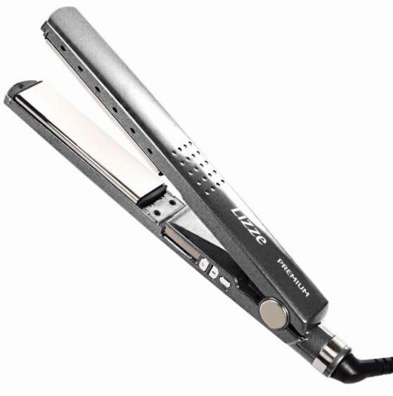 Hair Straightener Gray Premium Titanium 110V 465F - Lizze Instant Savings Inside