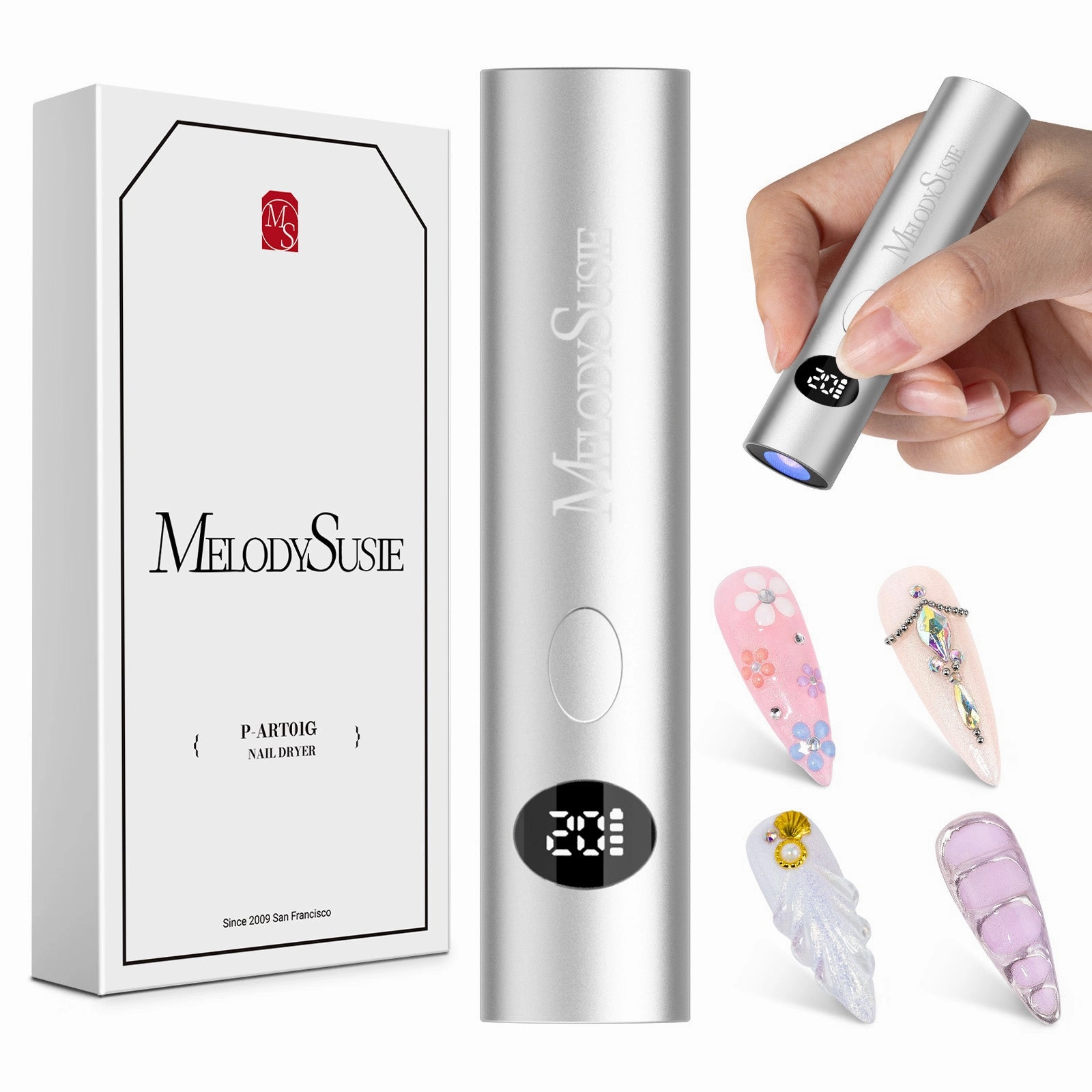 Limited Stock Alert High-Strength Aluminum Alloy Art01G Rechargeable Led/Uv Nail Lamp