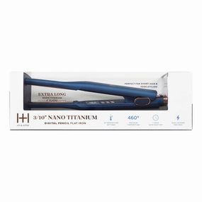 Hot & Hotter Nano Titanium Digital Pencil Flat Iron 3/10" Blue Special Deals Online