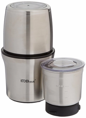 Shop Today Save Kitchen Highline Sp-7412S Stainless Steel Wet And Dry Coffee/Spice/Chutney Grinder With Two Bowls (220V)